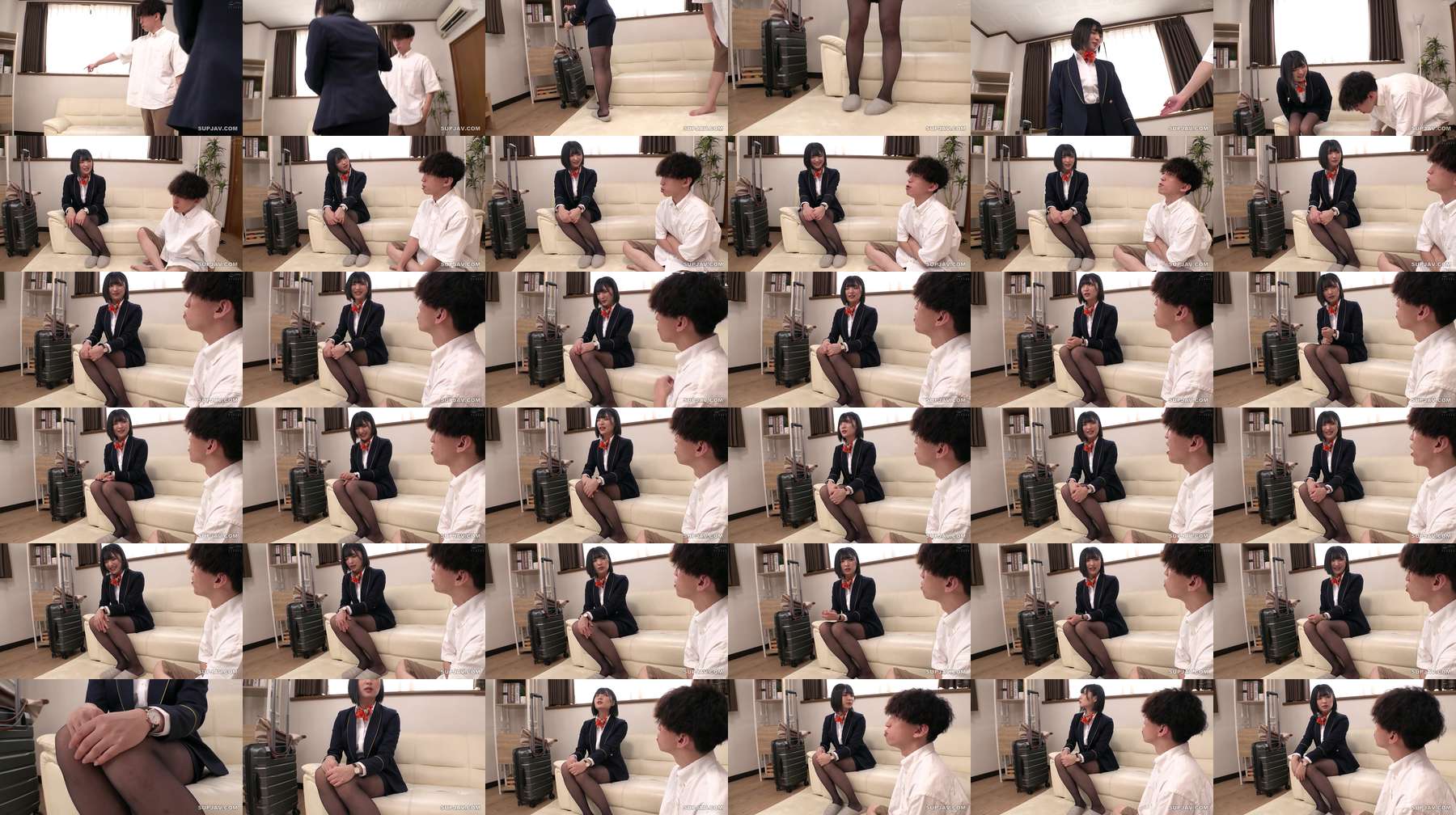 [UNCENSORED-LEAK] HALT-078 My playhood friend was suffering from frequent urination after a flight, so I fingered her in black pantyhose until she got wet and stained, and she came repeatedly. I fucked her bowlegged pussy with my big dick hard in the summ