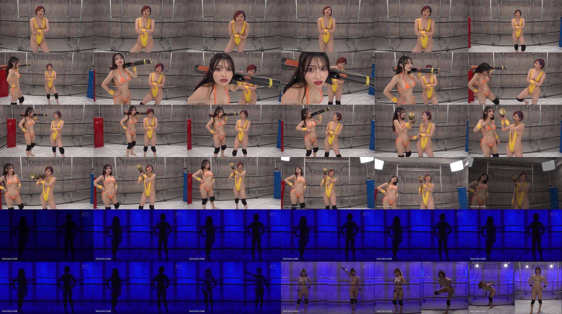[UNCENSORED-LEAK] RCTD-705 ROCKET 18th Anniversary New Year's Pro-Lesbian Special Tag Match: Lesbian Pro-Wrestling Returns. A round-robin league match between three teams! A serious battle to make the other team cum using pro wrestling and lesbian te
